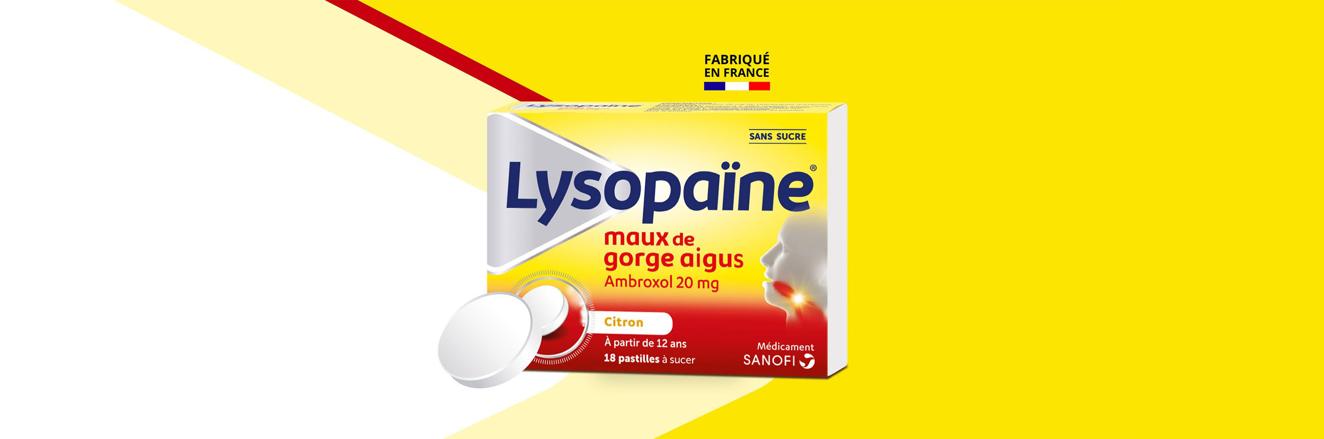 Lysopaine maux de gorge ambroxol pastilles