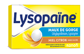 Lysopaïne Cétylpyridinium Lysozyme - Miel Citron